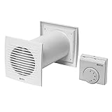 Ø 125mm Warmluft - Umlaufset Heiz-Spar-Set Lüfter Heizlüfter Wärmerückgewinnung Wärmetauscher Ventilator Ablüfter Warmluftverteilung mit T