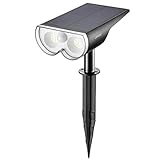 Linkind Solarlampen mit Bewegungsmelder, IP67 Wasserdicht Außen- Wandleuchte, 650lm Sehr Hell Solarleuchte für Garten, Eingangstür, Garag, 1 Pack
