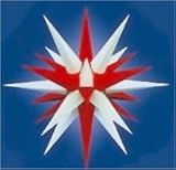 Weihnachtsstern, Adventsstern, original Herrnhut, für Außen, Kunststoff, 68 cm, mit Beleuchtung, Stern, Sterne, Weihnachtssterne, Adventssterne, original Herrnhuter Stern, rot/weiß