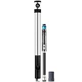 Crank Brothers 'CRANKBROTHERS Laufradsatz KLIC HP Pumpe mit Manometer Fahrrad-Unisex Erwachsene, Silb