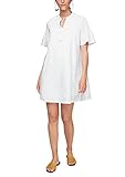 s.Oliver Damen Lockeres Kleid aus purem Leinen White 42