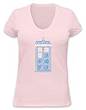 Doctor Who Tardis Quotes Womens V-neck T-shirt XX-Larg