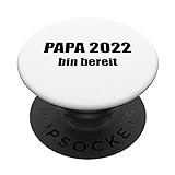 Papa 2022 Ankündigung Vater Werden Kind Kriegen Fun Vatertag PopSockets mit austauschbarem PopGrip