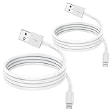 Apple MFi zertifiziertes iPhone Ladekabel, 2 m, Apple Lightning auf USB, 2 m, für iPhone 11/11Pro/11Max/X/XS/XR/XS Max/8/7/6/iPad 5S/SE