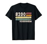 8200 Rosenheim Retro Postleitzahlen Alte PLZ Vintage T-S