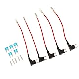 Baoblaze 5 Stück Add A Circuit Sicherung Tap Piggy Mini Back Sicherungshalter ATM APM 12/24V