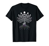 Yggdrasil Weltesche Tree of Life Lebensbaum mit Mondphasen T-S