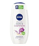 NIVEA Care & Cashmere Pflegedusche (250 ml), sinnlich duftendes Duschgel mit samtweichem Schaum, reichhaltige Cremedusche mit Baumwollsamen-Öl 92852-01000-71