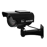Überwachungskamera, Sonnenschutzüberwachungskamera Sicherheit wasserdicht Outdoor-Indoor-LED-Monitor schw