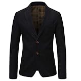 Allthemen Sakko Herren Sportlich Slim Fit Jackett für Freizeit Blazer Sportsakk