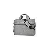 Kfhfhsdgsadnb Laptoptasche, Laptoptasche Tragbare One-Shoulder Handtasche Business Casual Waterproof Outdoor Business Travel Aktentasche (Color : Gray)