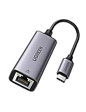 UGREEN USB C Ethernet Adapter Gigabit USB LAN Adapter Thunderbolt Netzwerkadapter kompatibel mit MacBook Air/Pro, iPad Pro/Air, Surface Pro 8/7, GalaxyTab S8/S7, Galaxy S22/S21 und mehr Typ C G