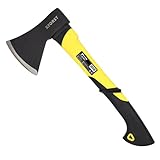 Xforst X-UF 810 Axt, Universalaxt 800g 40,5cm. Handbeil aus Glasfaserstiel und hochwertiger Klinge aus gehärtetem Stahl (Kohlenstoffstahl) mit Spezialbeschichtung