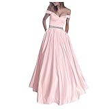 Alueeu Damen Abendkleider für Hochzeit Cocktailkleid Unregelmässig Spitzenkleid Einfach Kleid Damen Spitze Tüll A-Linie Ballkleid Lang Abendkleider Brautkleider König