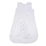 Herding WINNIE PUUH Baby-Schlafsack, 70 cm, Seitlich umlaufender Reißverschluss und Druckknöpfe, Weiß