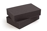 mySchaumstoff Schaumstoffplatte PU RG 26/35F Schaumstoff schwarz anthrazit 60x60 cm 6
