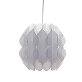 DESIGN DELIGHTS DIY HÄNGELAMPE FAVO | Kunststoff, weiß, Ø 32 cm | Puzzle Lampe, Faltlampe, Wohnzimmerlamp