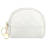 Damen-Geldbörse aus Leder, kleine Kleingeldtasche mit Reißverschluss-Halter für Schlüssel, Kopfhörer, Karten, Lipstic und Taschentücher, Clutch-Geldbö
