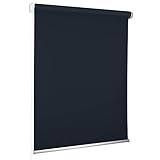 ROLLMAXXX Standard-Rollo Verdunkelungrollo Seitenzug Kettenzugrollo Tageslicht Sichtschutz (180 x 190 cm, Navy)