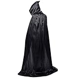 GUOQUN-SHOP Halloween-Kostüm-Erwachsene Kinder Cos Black Death Vampir Kleidung Wizard Robes Männlich (Color : D)