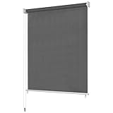 vidaXL Außenrollo Sonnenschutzrollo Senkrechtmarkise Sichtschutz Sonnenschutz Balkonrollo Außen Rollo Balkon Terrasse 240x140