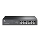 TP-Link TL-SG1016PE 16-Port Gigabit Easy Smart Switch mit 8 PoE+ Ports(110 Watt, geschirmte RJ-45 Ports,IEEE-802.3af/at, einfache Konfiguration, lüfterlos) Schw