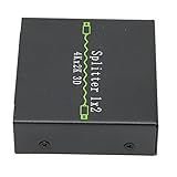 HDMI Splitter 1 in 2 Out, 4K HDMI Splitter Extended Display Unterstützt Ultra HD 1080P 4K@30HZ 2-Wege HDMI Splitter 1 in 2 Out Umschalter mit Netzkabel für Fire TV, Set-Top-Box, HDCP1.4,(#2)