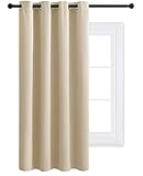 vueuo Wasserdicht Terrasse Vorhänge, Outdoor Vorhang Schlaufengardine Gartenlauben Gardinen Verdunkelungsvorhänge mit Schlaufen, für Pavillon Strandhaus 1pcs(Color:D,Size:132x215cm/52x85in)