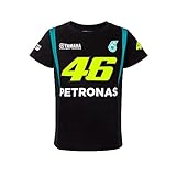 Valentino Rossi Unisex-Youth Petronas VR46 T-Shirt, Schwarz, 4-5