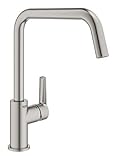 GROHE Start | Einhand-Spültischbatterie mit hohem Auslauf und Mousseur |supersteel | 30470DC0