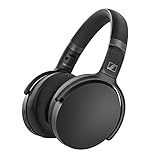 Sennheiser HD 450BT Wireless-Over-Ear-Kopfhörer mit aktiver Noise Cancellation, Sprachsteuerung und langer Batterielebensdauer, Schw