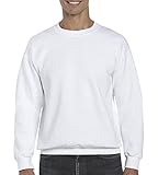 Gildan DryBlend Sweatshirt/Pullover mit Rundhalsausschnitt (S) (Weiß)