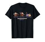 Eating Gaming Sleeping Repeat Affen T-S