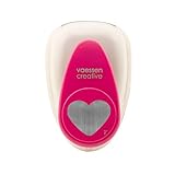 Vaessen Creative Motivstanzer Herz, XL, Jumbo Stanzer, Großer Motivlocher aus Metall und Plastik, Ausgestanztes Motiv 48,9 x 41,3 mm, zum Basteln mit Pap