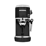 GASTROBACK #42718 Design Espresso Piccolo, Espressomaschine mit Milchaufschäumdüse, 19 bar Pumpendruck, schnelles Aufheizen (40 Sekunden), schw