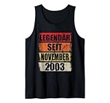 18. Geburtstag Mann 18 Jahre Legendär seit November 2003 Tank Top