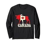 Canada Elch, Flagge Land Kanada Ahornblatt Lang