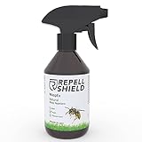 RepellShield Veganes Wespenspray als Wespenabwehr auch für Hornissen - Schonendes Anti Wespen Spray zum friedlichen Wespen vertreiben, Harmloses Wespenspray langzeitwirkung, Vespenspray in 250