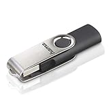 Hama 8GB USB-Stick USB 2.0 Datenstick (10 MB/s Datentransfer, mit Öse zur Befestigung am Schlüsselring, Speicherstick, Memory Stick aus Metall, geeignet für Windows/MacBook) silb