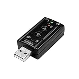 LogiLink UA0078 - USB Soundkarte mit Virtual 7.1 Soundeffekt, Lautsprecher/Mikrofon/Headset/IP Telefon mit dem PC Verb