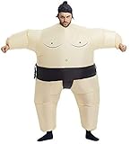 Echden Aufblasbares Kostüm Sumo Blow Up Kostüm Halloween Cosplay Kostüme Aufblasbares Cosplay Kostüm Wrestler Funny Dress(Erwachsene)