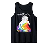 Impftes Einhorn I Am Stabulous Retro Regenbogen Distressed Tank Top