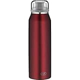 alfi Thermosflasche 500ml, isoBottle, Trinkflasche kohlensäurefest, Isolierflasche Edelstahl Pure rot auslaufsicher, Wasserflasche 5677.209.050, Thermoskanne 12 Stunden heiß, 24 Stunden kalt, BPA F