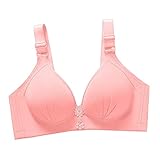 WANGTIANXUE BH Unterwäsche Damen Teenager Mädchen Volltonfarbe 3/4 Vollschalen Bra Ohne Stahlring Frauen Plus Size Sport BH Push Up Bralette Weiche Bequem Büstenhalter D