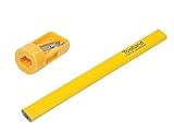 Toolland CPS12 Zimmermannsbleistift-Set (12-Teilig) Mit Spitzer, 13 Stück (1er Pack)