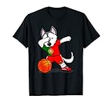 Lustiges Trikot, Husky, Portugal, Basketball-Fans T-S