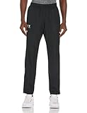 Under Armour Vital Woven Pants, atmungsaktive Sporthose, winddichte Jogginghose Herren, Schwarz (Black / Black / Onyx White) , M