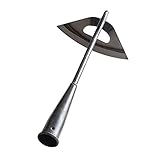 Yusat Hohle Hacke aus Edelstahl, tragbare kleine Hacke, Mehrzweck, robust und langlebig, Gartenwerkzeug, Jäten-Rechen, Pflanzen, Gemüse, Zuhause, Garten, Bauernhof, J