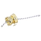 Perfeclan Vintage Öllampenbrenner Öllampenteile Kerosin Öllampenfassung Aluminiumlegierung Lampendichtung Fitting Ersatz Langlebig mit Lampendocht R
