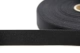 NTS Nähtechnik 50m Rolle Köperband, 20mm breites Nahtband aus 81% Baumwolle (schwarz, 20)